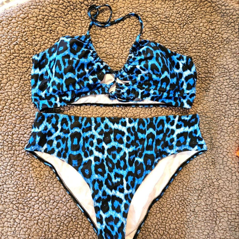 Unlisted Blue Leopard Print Bikini